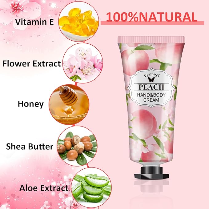 VESPRO 140 Pack Hand Cream Gifts Set, Valentines Day Gifts, Hand Lotion Travel Size for Dry Cracked Hands, Mini Hand Cream for Teacher Appreciation Gifts, Gifts for Mom and Birthday Gifts