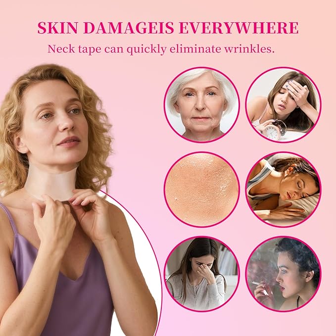BOYAO Silicone Neck Wrinkle Patches | Reusable Overnight Anti-Aging Pads for Neck Skin Firming