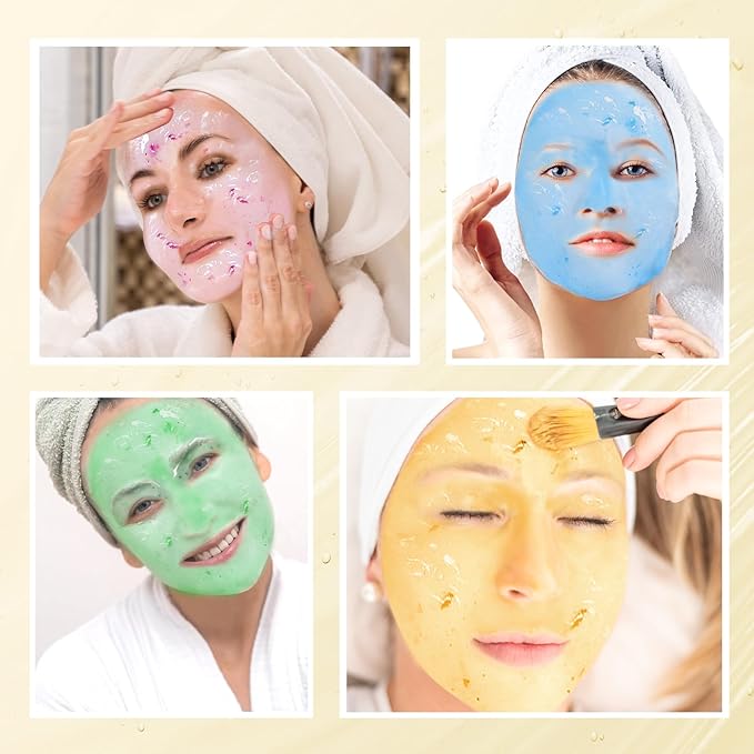 LUCKY CAT Jelly Mask for Facials Professional, Hydrating & Moisturizing Peel-Off Gel Jelly Face Mask Skin Care for Deep Hydration & Glow, Professional Spa Use for All Skin Types 23 Fl Oz (Collagen)