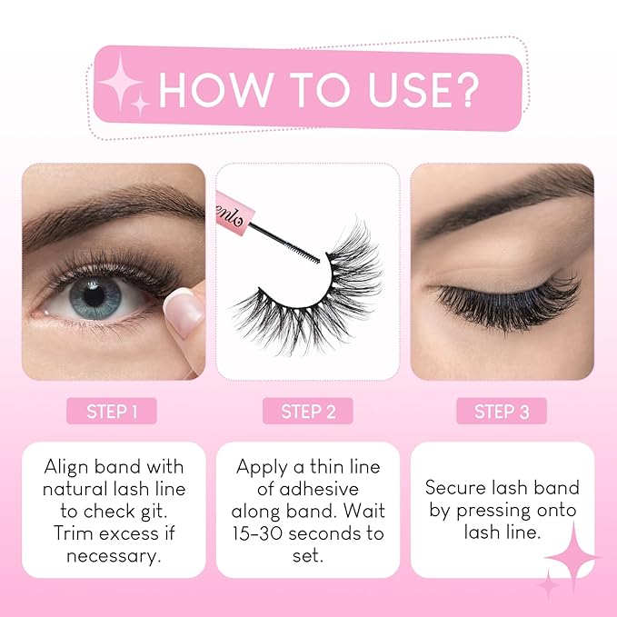 False Eyelashes 20 Pairs Long Lashes 14-18mm Wispy Lashes Faux Mink Lashes 14mm 3D Fluffy Cat Eye Lashes （style 20-066)