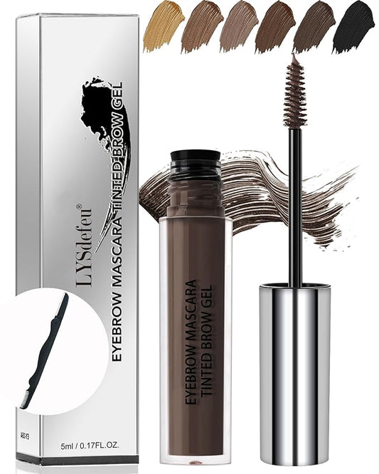 Waterproof Tinted Brow Gel-Long Lasting Smudge-Proof Eyebrow Makeup,Eyebrow Mascara Tinted Brow Glue,Eye Brow Filler,Volumizing Enhance Brow Mascara,Christmas Makeup Gift for Women-05 Taupe