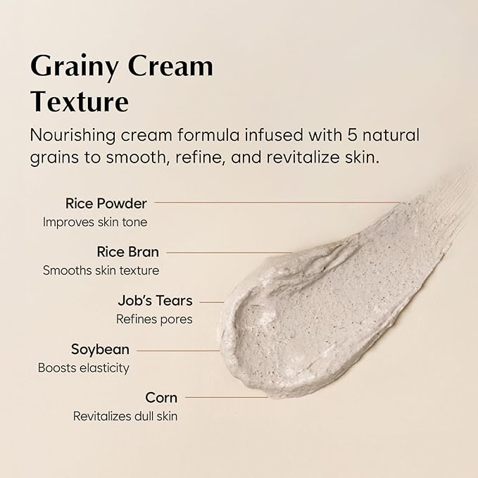 MIDHA RICE & MIXED GRAINS GLOWING WASHOFF MASK, 3.5oz/100g, Gentle Exfoliation, Glow & Smooth Texture, Rough Texture, Pore Clearing, Nourishing, Rice Enzyme, Wash off Pack