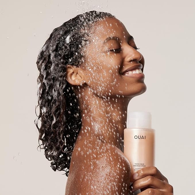 OUAI Thick Shampoo Refill - Moisturizing Shampoo with Keratin, Marshmallow Root, Shea Butter & Avocado Oil for Thick Hair - Strengthens & Hydrates - Paraben, Phthalate & Sulfate Free (32 Fl Oz)
