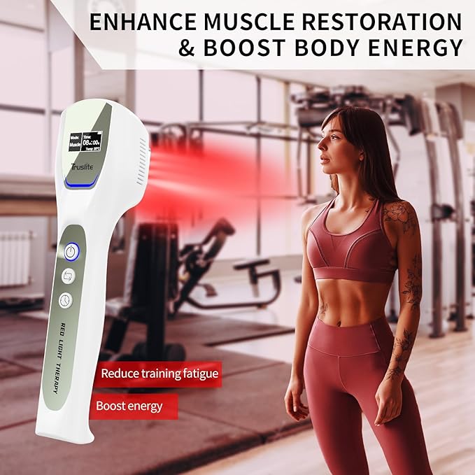 Red Light Therapy Device for Pain Relief, Deep Tissue Infrared Light for Joint, Muscle, Back,Inflammation at-Home LED Treatment Tool with16*Red Light Chips+16*Near Infrared Chips