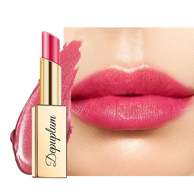 Depuplum Berry Red Lipstick Moisturizing for Women Shimmer Tinted Lip Balm Cranberry Hydrating Nourishing Lip Gloss Vegan& Cruelty Free Lip Makeup, ZG119 My Love