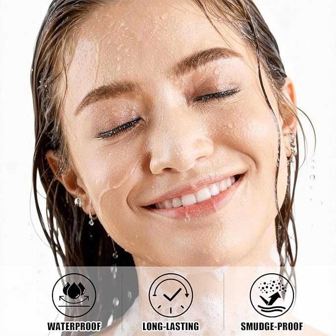 Microblading Eyebrow Pencil, Eyebrow Pen with an Upgrade Micro-Fork Tip Applicator, Waterproof Microblading Brow Pen,Last All Day, Brow Pencil for Natural Looking Brows Makeup (Gray)