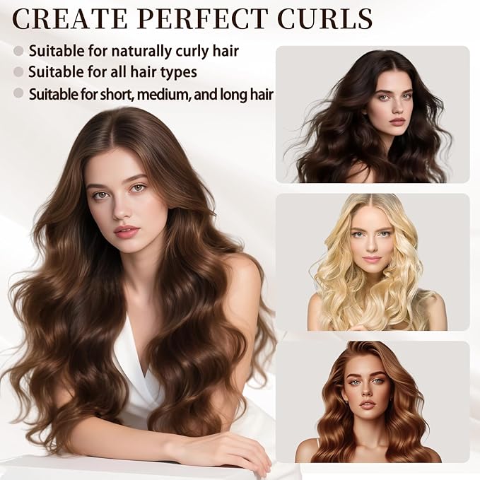 Heatless Curling Scrunchie Overnight Blowout, Sleep Scrunchie, Heatless Hair Curler Damage-Free, for Sleeping Soft Rollers for Overnight No-Heat Curls Short, medium and long hair To Sleep