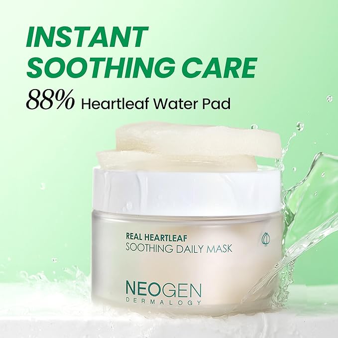 NEOGEN DERMALOGY Real Heartleaf Soothing Daily Pad, Heartleaf Toner Pad/40Pads