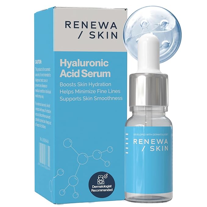 Renewa Niacinamide + Hyaluronic Serum for Face – Lightweight Hydrating Serum for Smooth, Radiant-Looking Skin – Balances, Brightens & Refreshes – Fragrance-Free Daily Skincare, 30mL