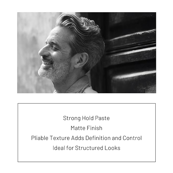 DEPOT No. 301 Matt Paste |Medium Hold Hair Styling Paste with Natural Waxes, Botanical Complex & Sunflower Oil | Matte Finish for Men | 2.5 oz.