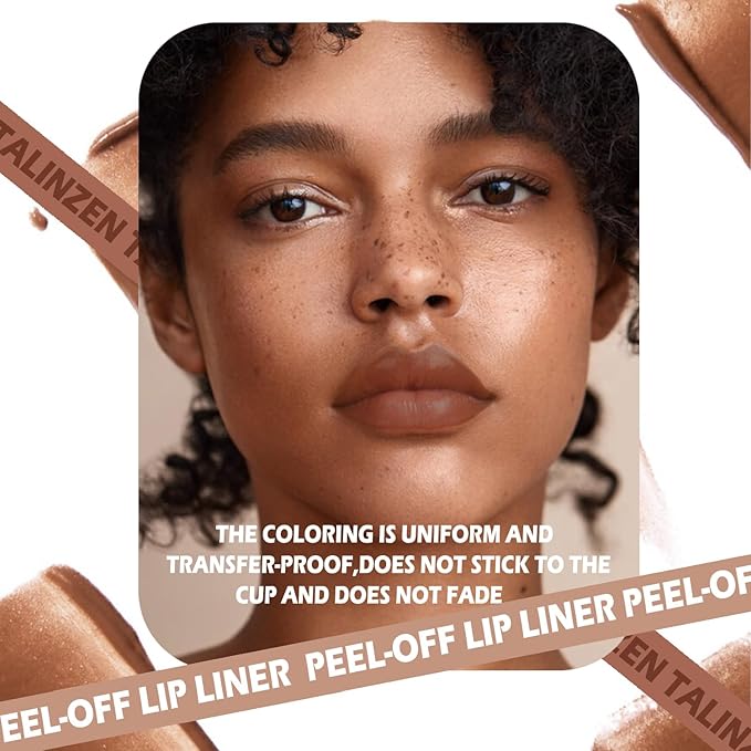 TALINZEN lip stain peel off,beauty-waterproof,transfer-proof and smudge-proof,makeup for all occasions,perfect for everyone (#02,0.12floz/3.5ml e)