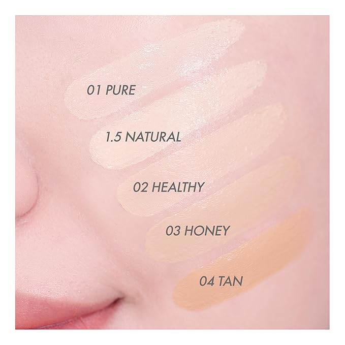 Amuse SEOUL Dew Power Vegan Cushion Foundation (01 PURE) | Dewy, glow, long-lasting, double coverage, clean beauty, lightweight