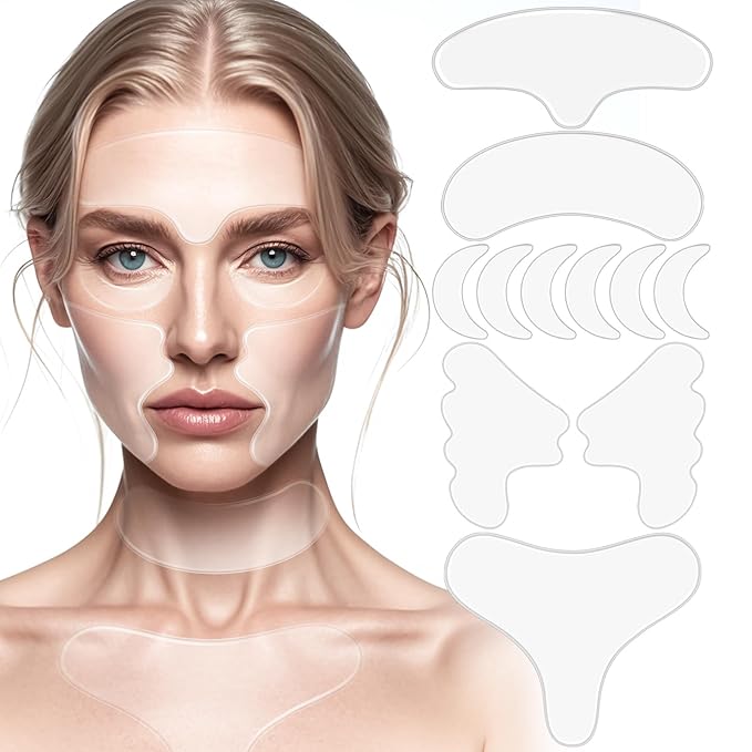 KODASNY Neck Wrinkle Patches, Anti Wrinkle Silicone Patches，Reusable Chest Firming and Tightening Facial Masks, Collagen Neck Fine Line Pads for Women Reduce Fine Wrinkles, Moisturizing & Firming-11