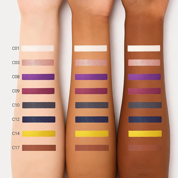 Erinde Waterproof Cream Eyeshadow Stick, Mocha Brown Matte Eye Shadow Sticks, Cream to Powder Eyeshadow Crayon, Buildable & Blendable Long-Lasting Eye Shadow Stick, Vegan & Cruelty-Free, C17