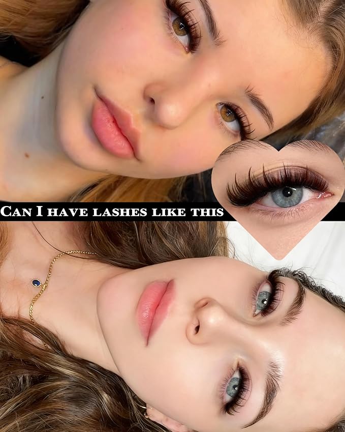 Brown Lash Clusters With Spikes More 14/16mm Volume Eyelash Clusters Wispy Fluttery Cluster Eyelashes Extensions Fairy Cluster Lashes Manga Individual Lashes by Pleell (D Curly, 144PCS, 12-18MM)