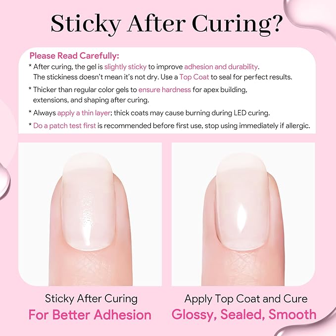 QIEK Builder Nail Gel, Milky White Builder for Nails Strengthener, 8-in-One Apex Enhancement Extension Hard Building Color Gel LED Lamp Cured Rubber Base Coat for DIY Beginners & Salon Manicure 16ML