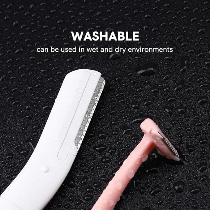 Eyebrow Razors w/Dermaplane Razors Set - Japanese Blades Razors - Small Face Razors for Peach Fuzz and Fine Hair, Multipurpose Exfoliating Dermaplaning Tools for Women and Men