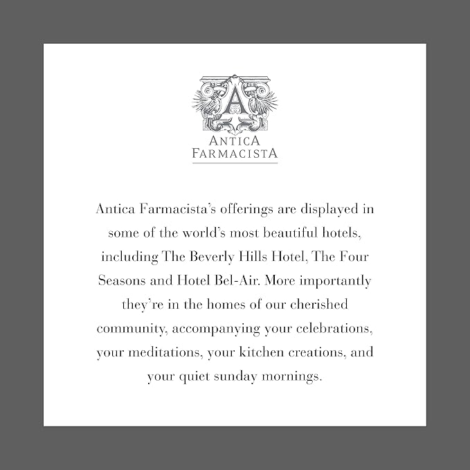 Antica Farmacista Acrylic Bath & Body Gift Set - Hand & Body Wash (10 oz), Body Moisturizer (10 oz) & Acrylic Tray - Self-Care Gift Box for Holidays, Birthdays & Housewarming - Lemon, Verbena & Cedar
