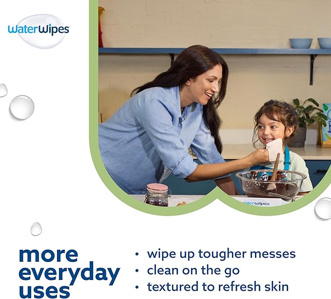 WaterWipes Bundle, Original 540 Count (9 packs) & Textured Clean Wipes 240 Count (4 packs), Plastic-Free, 99.9% Water Based Wipes, Unscented, Hypoallergenic for Sensitive Skin, Packaging May Vary