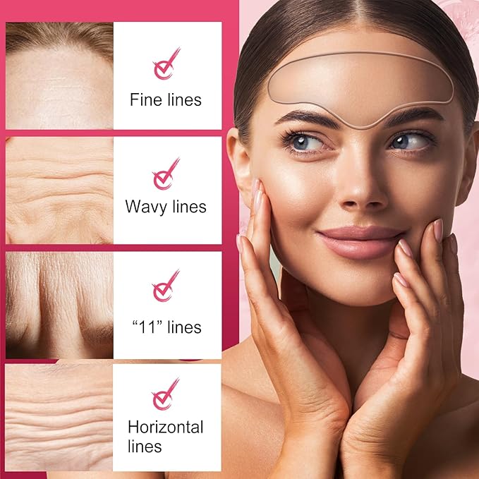 TEAWOO Reusable Forehead Wrinkle Patches | Forehead Wrinkles Treatment | Reusable Silicone Smoothing Pads for Brow Lift | Patches For Wrinkles | Non Invasive Reusable Wrinkle Smoothers | 4 Patches