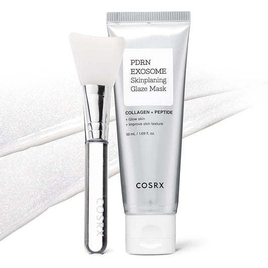 COSRX PDRN Exosome Skinplaning Glaze Mask for Face with Salmon DNA PDRN & Exosome, Overnight Wrapping Mask for Glass Skin, 1.69 fl. Oz, Korean Skin Care