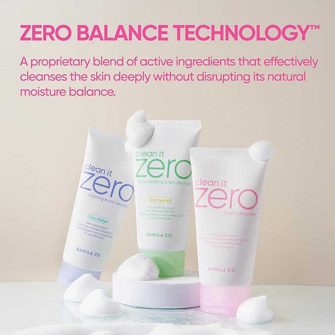 BANILA CO Clean It Zero 3-Step Skincare Set | Original Cleansing Balm 180ml + Foam Cleanser 150ml + Pink Hydration Toner Pads (70ea) | Vegan, All Skin Types