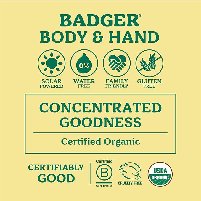 Badger Healing Balm, Hard Working Hands Cream, Organic Hand Cream for Dry Cracked Hands, Long Lasting Hand Moisturizer/Dry Hands Treatment, 2 oz Tin