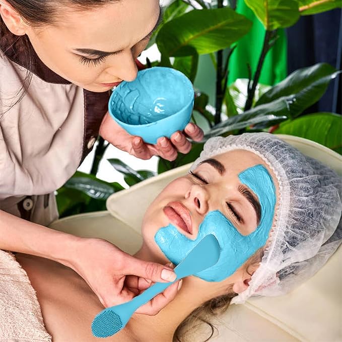 RamPula Pore Brush & Face Mask Applicator, Lymphatic Drainage Brush | Face Scrubber, Silicone Jelly Brush for Deep Pore Cleansing, Face Brush for Lymphatic Drainage Massager, Applicator for Mud, Clay