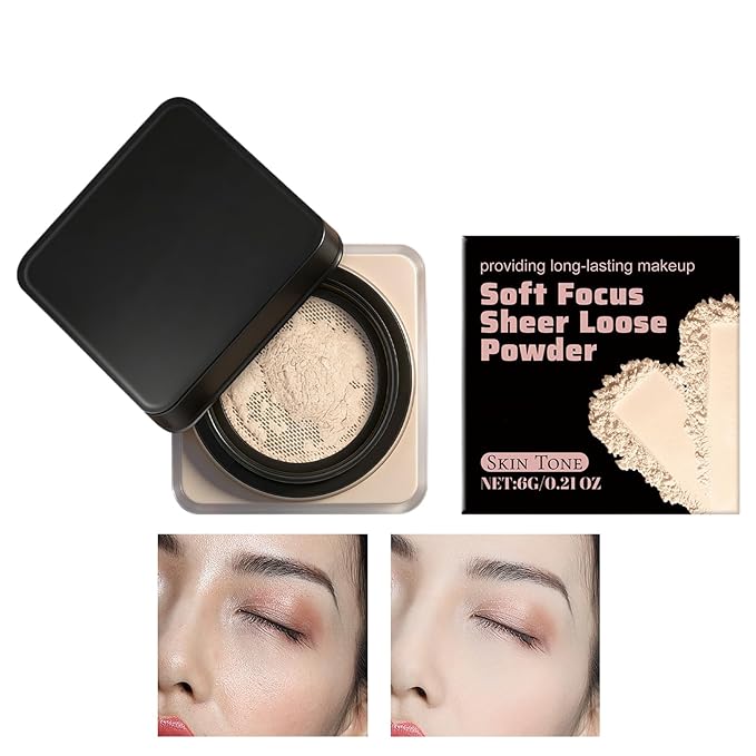 Finishing Powder Makeup, 6g Loose Setting Powders, Oil Control Sweat Proof Foundation, Matte Smoothing Skin Face Powder, Beauty, Makeup Bag, Studio