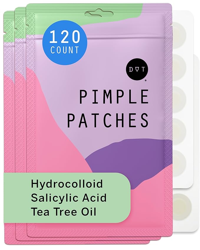 Pixie Cup Dot Hydrocolloid Blemish Patches for Face – Invisible Skin-Covering Stickers with Tea Tree Oil & Vitamin C – Ultra-Thin Cosmetic Patches for Visible Blemishes (10 mm, 120 ct)