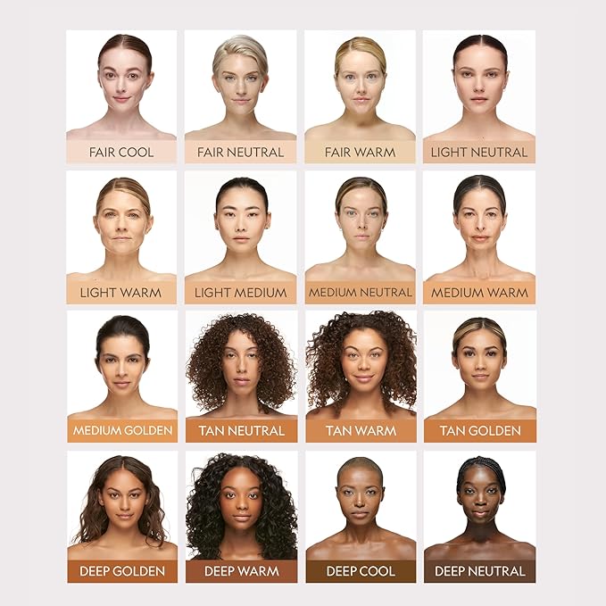YENSA Skin on Skin BC Foundation Makeup - CC, BB Cream & Full Coverage Foundation-In-One - Buildable, Radiant Finish with SPF 40, Hyaluronic Acid, Peptides & 8 SuperBlacks - Light Medium (1 oz)