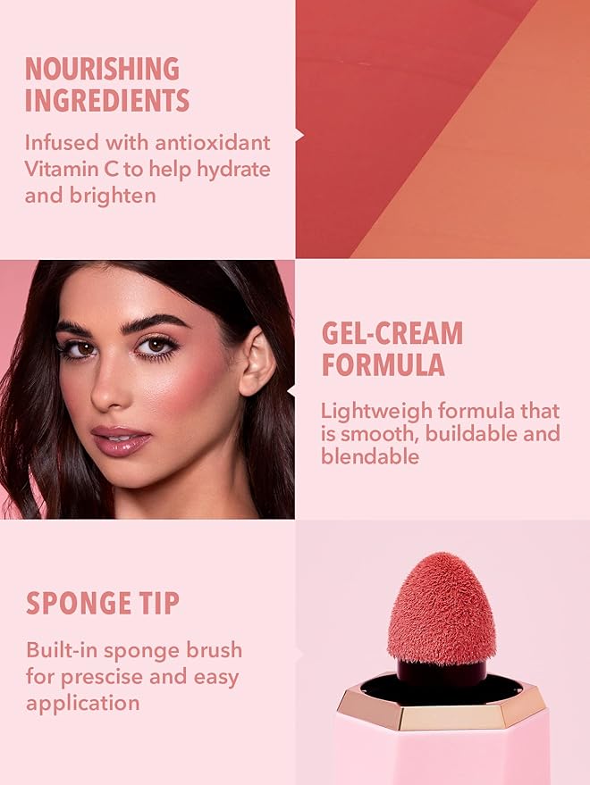 SHEGLAM Color Bloom Liquid Blush Makeup for Cheeks Matte Finish - Hush Hush