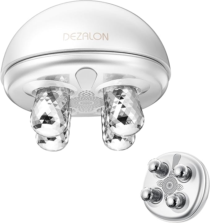Microcurrent Facial Device, Face Massager, Cosmetic Red Glow Mode, Beauty Roller for Face, Jawline, Neck & Eyes