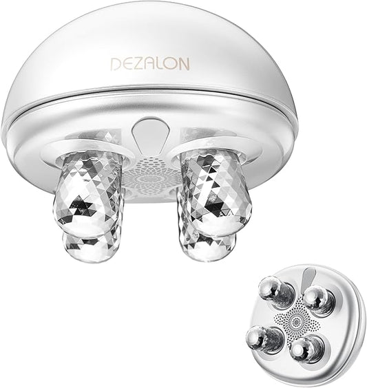 Microcurrent Facial Device, Face Massager, Cosmetic Red Glow Mode, Beauty Roller for Face, Jawline, Neck & Eyes