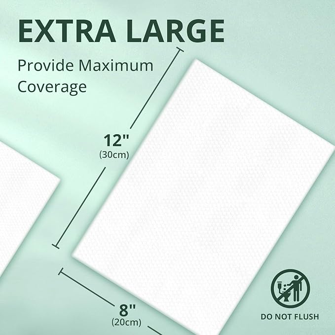 WhyWorry Wet Wipes for Adults, 8"x12" Extra Large Body Cleansing Wipes for Elderly & Incontinence, Extra Thick Adult Washcloths Disposable with Aloe & Vitamin E, Unscented, 660 Count (12 Packs of 55)