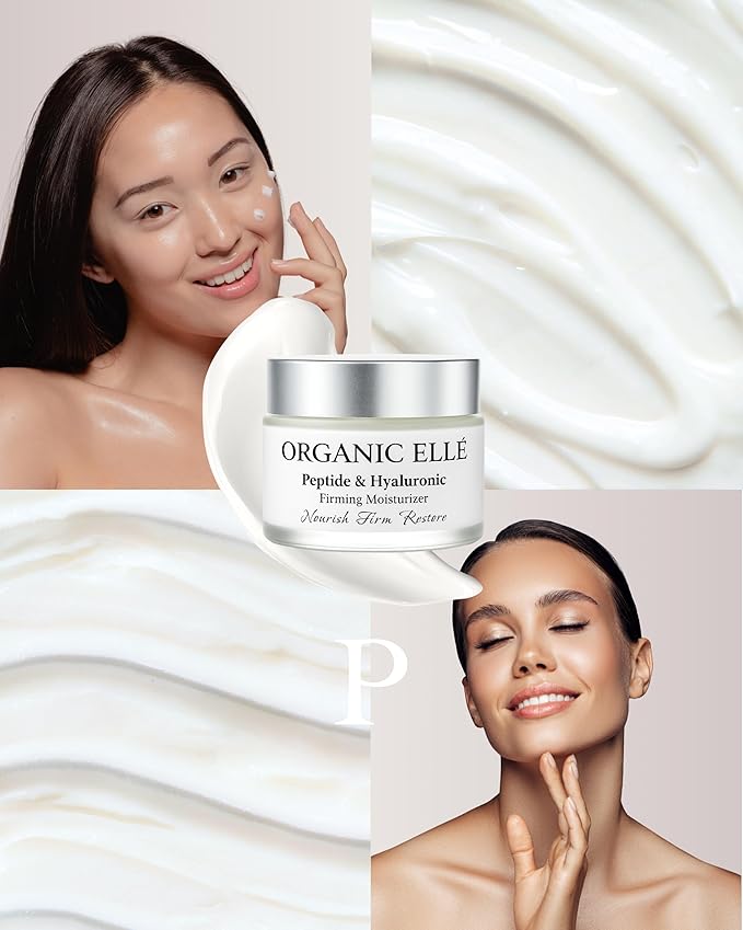 Moisturizer – Advanced Peptide & Hyaluronic Firming Face Cream with Botanical Extracts, Avocado & Jojoba Oil – Hydrating, Anti-Aging, Fragrance-Free for All Skin Types