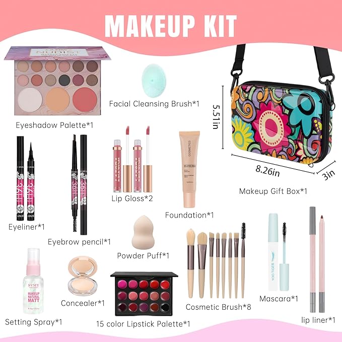 Makeup Kit Makeup Set for Teens Girls Women Full Kit Makeup Gift Sets for Teen Women Christmas Makeup Kits for Teenagers Girls Gifts