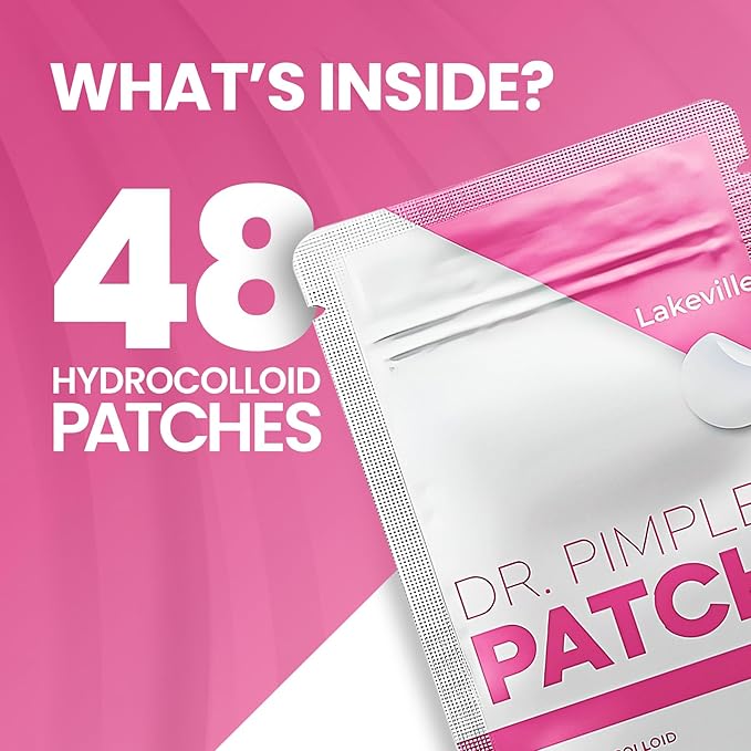 Dr. Pimple Patch Hydrocolloid Healing Acne Care - Pimple Patches Acne Spot Treatment for Face and Skin - Korean skin care - Invisible & Concealable Zit Treatment Stickers