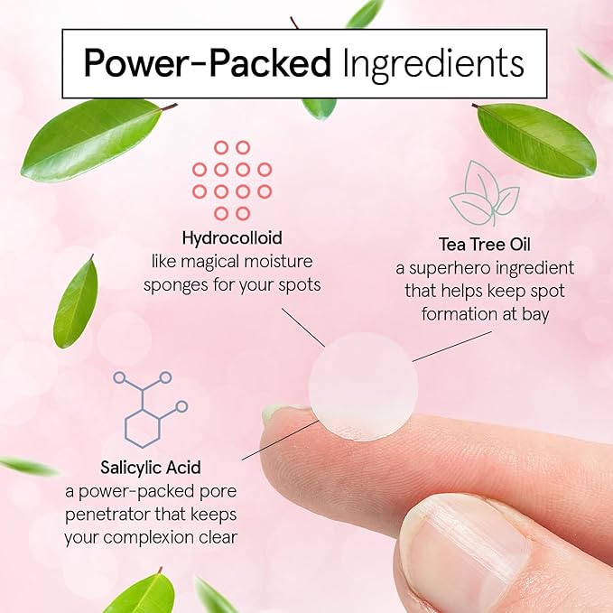 grace & stella Award Winning Multi-Size Pimple Patches for Face - Dermatologist Tested Acne Patches for Face - Hydrocolloid Patch for Breakouts, Whiteheads - Vegan Pimple Patch (Clear, 36 Pack)