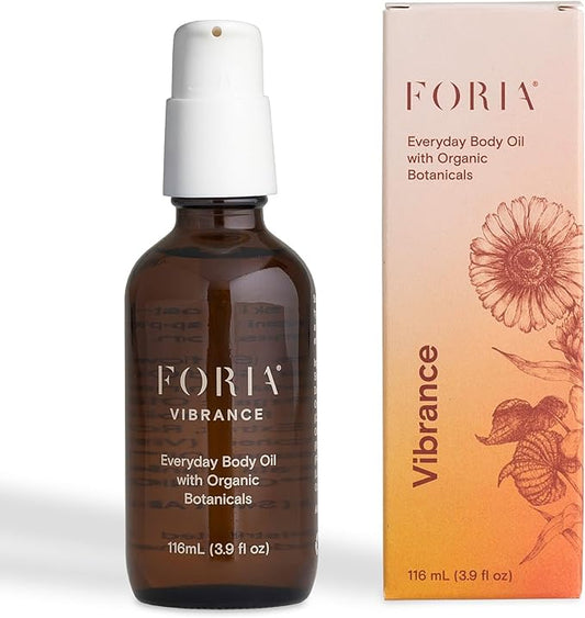 FORIA Everyday Body Oil - Organic Herbal Hydration for Radiant Skin - 3.9 Fl Oz