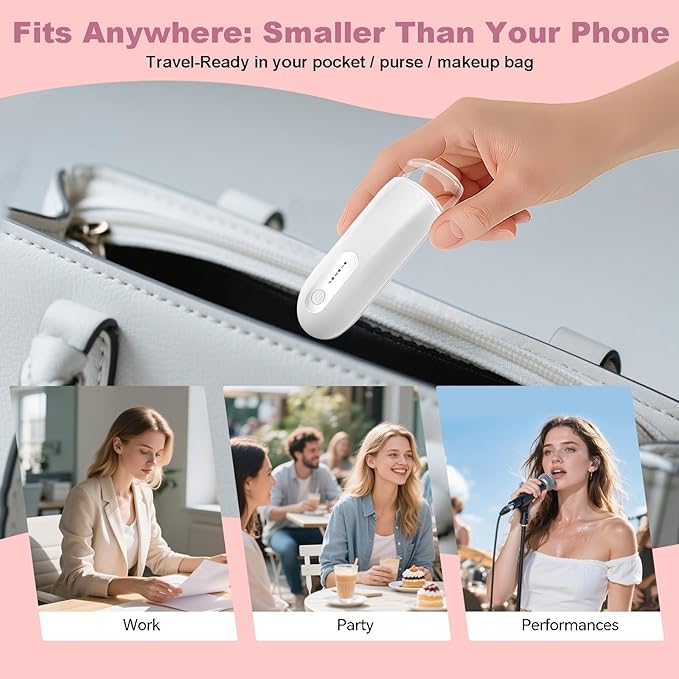 Transparent Heated Eyelash Curler, Electric Eye Lash Curler 10S Fast Heat 24Hrs Long Lasting, Portable Travel Natural C Curl Lashes Type-C Rechargeable Eyelash Curlers (White)