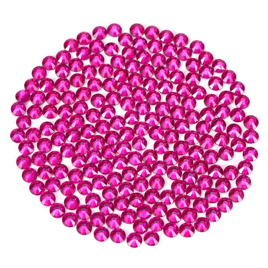 Novani Rhinestones 3000Pcs Flatback Crystal Round Loose Gemstones Glass Rhinestones for Crafts Makeup Nail Art Clothes Shoes DIY Decorations(SS8, 2.3-2.5mm,Peach)