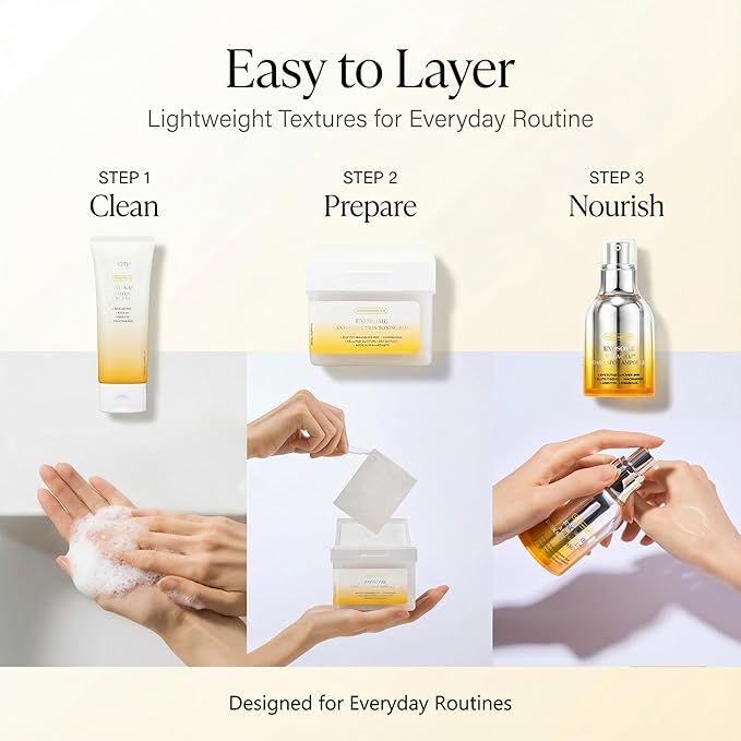 APOTHE Exosome Brightening 3-in-1 Skincare Set – Cleanser, Toning Pads & Dark Spot Ampoule, WInter Gifting Bundle