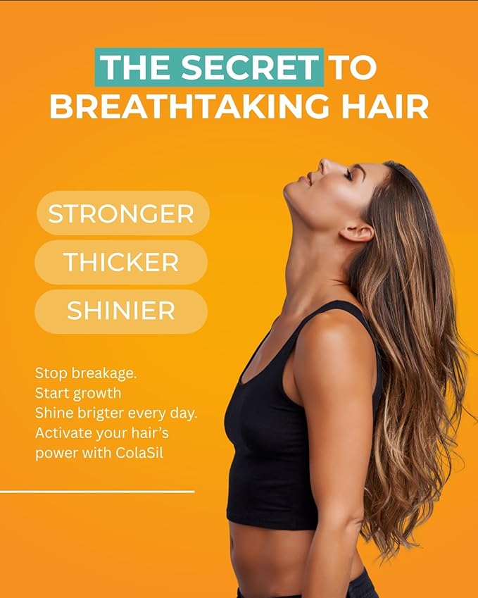 Colasil Collagen Booster Capsules – Organic Silica (OSA) + Hydrolyzed Collagen Generator Supplement for Hair, Skin, Nails, Bones & Joints – High Absorption, Non-GMO, Allergen-Free, 120 Capsules