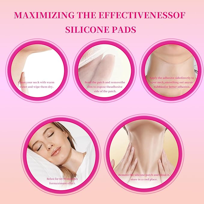 BOYAO Silicone Neck Wrinkle Patches | Reusable Overnight Anti-Aging Pads for Neck Skin Firming