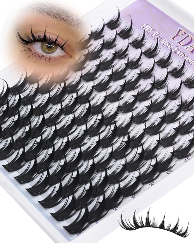 Wispy Lash Clusters Spikes Manga Cluster Eyelash Extensions Natural Invisible Band Spiky Eyelash Clusters Fairy Anime Individual Lashes 10-16mm Doll Lash Extension