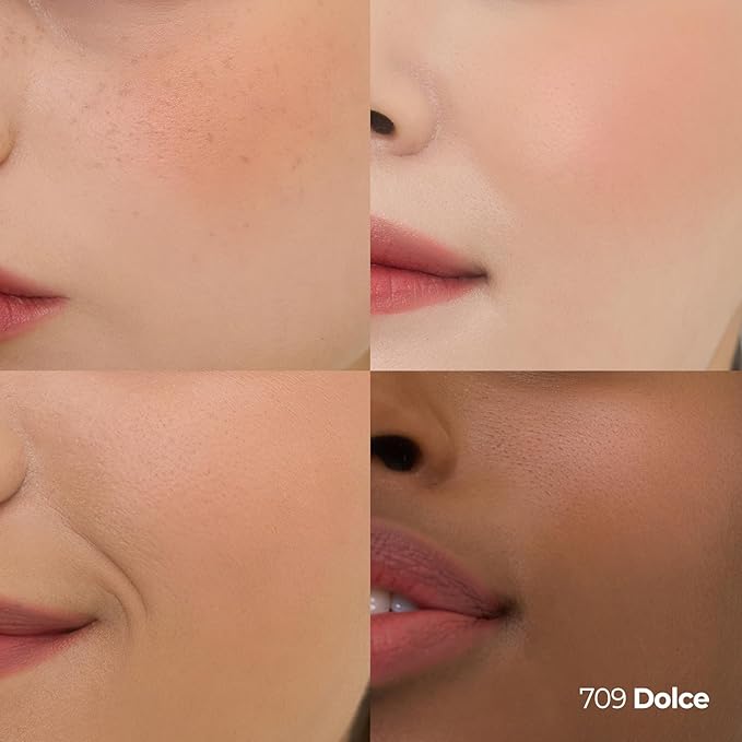 Laka Love Silk Blush, Radiant Powder Blush, Silky, Buildable Color with a Natural Glow, Long Lasting, Moisturizing Formula for a Fresh, Flushed Look, K-Beauty (#709 Dolce)