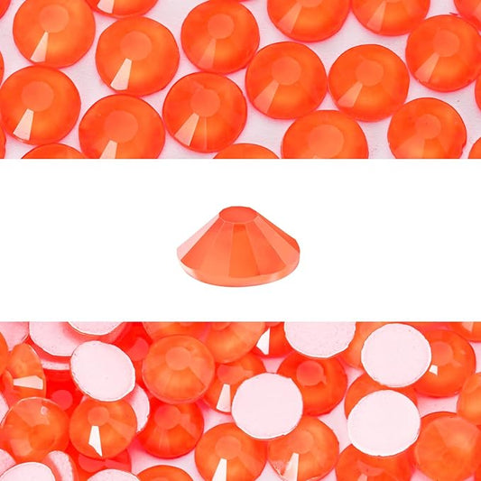 Novani 576 Pieces Flatback Rhinestones Glass Round Gems Neon-Hyacinth Crystals for Nail Art DIY Crafts Clothes Shoes,SS30,6.4-6.6mm