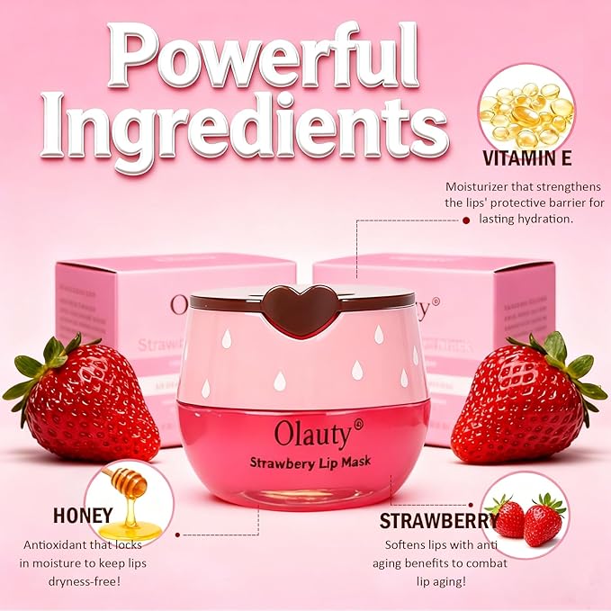 9 PCS Bee Lip Balm Honey Pot,Strawberry,Watermelon,Apple Lime,Cherry,Mint,Grapes,Coconut&Peach Flavors Honey Lip Overnight Lip Balm Bulk,Moisturizing Lip Mask &Preventing Dry,Cracked Lips