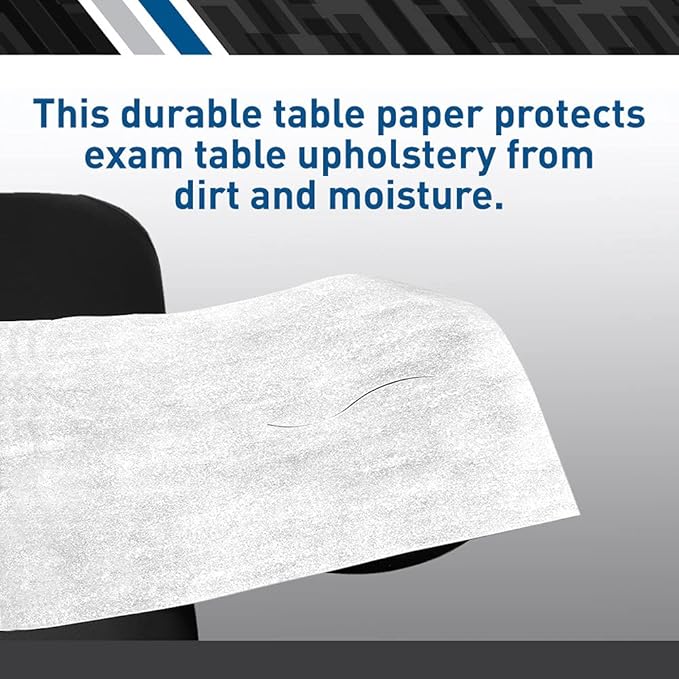BodyMed® Premium Headrest Paper Sheets – With Slit – Disposable Medical Face Barrier – Exam Paper Sheets – Case of 1,000 – 12" x 24" – White